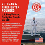 Load image into Gallery viewer, Fire Department Coffee - Gives Back to Firefighters - Sweet &amp; Smooth Donut Shop Coffee Beans - Medium Roast - Roasted in the USA - Veteran Owned - 12 oz