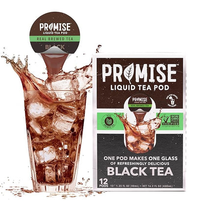 Promise Tea by Java House - Cold-Brewed Tea Concentrate Pods - Ethically Sourced - Black Tea - Pack of 12