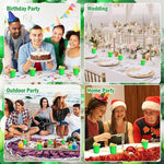 Load image into Gallery viewer, 100 Pack 2 oz Plastic Shot Glasses Disposable Shot Cups, Mini 2oz Party Cups for Christmas, St Patrick's Day, Birthday, Wedding, Bachelorette Party (Green)