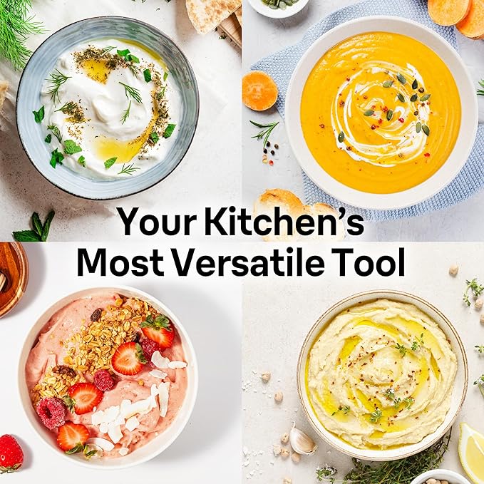 Braun MQ5000 Vario Hand Blender Stick – 21-Speed Handheld Immersion Blender with Turbo Boost, Stainless Steel Blades, SplashControl, EasyClick System, 400W, Hand Blenders for Smoothies