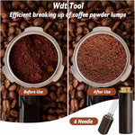 Load image into Gallery viewer, 51mm Tamper Espresso Accessories Kit, Coffee Espresso Tamper Set with Wdt Tool, Espresso Tamper Mat, Espresso Dosing Funnel, 51mm Espresso Puck Screen, Coffee Tamper Espresso Barista Tools