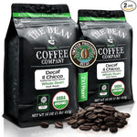 Load image into Gallery viewer, The Bean Organic Coffee Company Water Processed DECAF IL Chicco (Traditional Italian Roast), Dark Roast, Whole Bean Coffee, 16-Ounce Bags (Pack of 2)