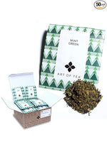 Load image into Gallery viewer, Art of Tea | Organic Mint Green Tea | 12 Count Pyramid Tea Bag Sachets | Spearmint Tea | Organic Peppermint Tea bags