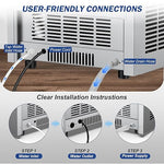 Load image into Gallery viewer, 160LBS/24H High Output - Commercial Ice Maker Machine - 55 Clear Ice Cubes/Round (11-20 Mins), 35LBS Storage, Stainless Steel Undercounter/Freestanding for Home/Bar/Outdoor