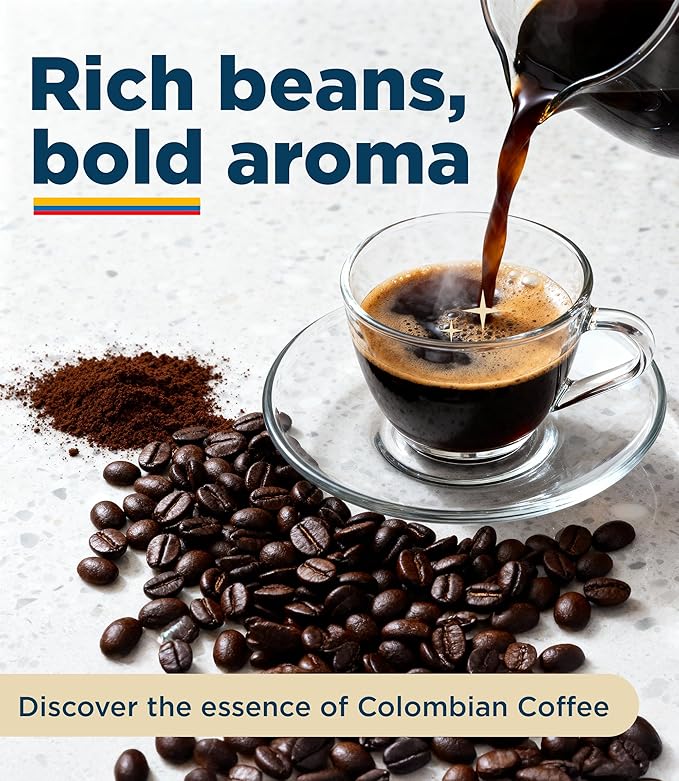 Colombian Whole Bean Coffee Medium Dark Roast Low Acid Smooth Bold Taste With Chocolate Sweet Notes Arabica Single Origin High Altitude Fresh Roasted Premium Craft Espresso Gift Gourmet Flavor 12oz
