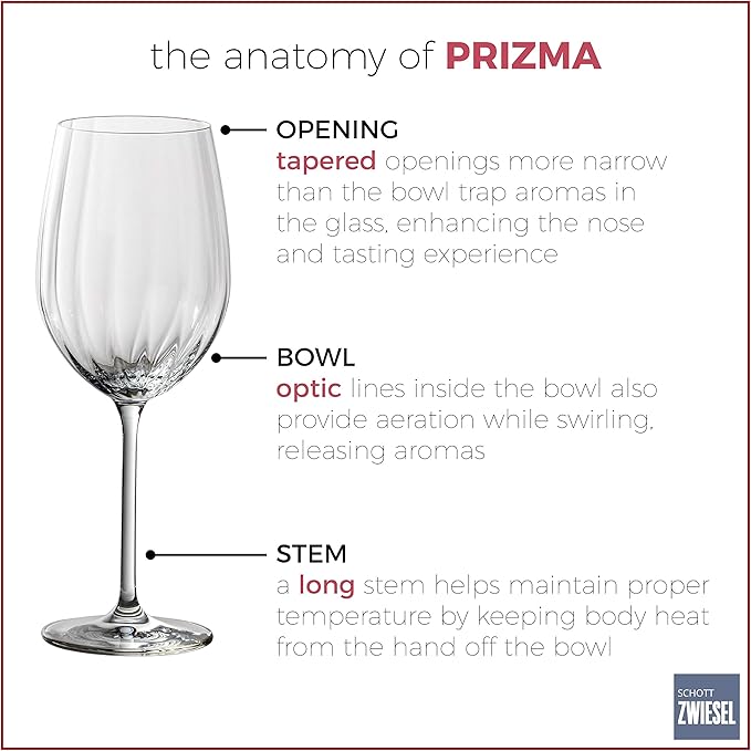 Zwiesel Glas Tritan Prizma Collection Riesling White Wine Glass, 10-Ounce, Set of 6