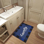 Load image into Gallery viewer, Ottomanson 26" x 35" Laundry Room Rug - Non-Slip Mat for Laundry &amp; Mudroom - Durable, Stain-Resistant, and Easy to Clean - Perfect for High-Traffic Areas - Runner Rug for Entryway Bathroom, Navy