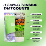 Load image into Gallery viewer, Everyday Dose Mushroom Matcha+ Ceremonial Grade Matcha Powder - Japanese Tea With Grass-Fed Collagen, Lion's Mane, Chaga, L-Theanine - For Better Focus, Energy, Digestion and Immunity - 30 Servings