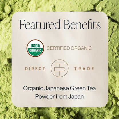 Rishi Tea Barista Matcha - Organic Japanese Everyday Matcha Green Tea Powder for Cafe-Quality Matcha Drinks, Hot or Iced - 3.52 Ounces, 50+ Servings