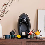 Load image into Gallery viewer, Espresso Cups Set of 2, 2 oz Ceramic Espresso Cups, Demitasse Cups for Tea or Coffee (Gray)