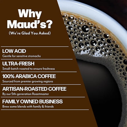 Maud's Dark Roast, French Roast & Espresso Coffee Pods Bundle, 54 ct, Recyclable Single Serve Pods – 100% Arabica Coffee, Compatible with Keurig K Cups Maker