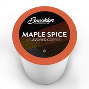 Brooklyn Beans Roastery Coffee Pods, Fall Maple Spice Flavored - Compatible with Keurig K Cup Brewers Including 2.0 Machines, 40 Count, Autumn-Inspired