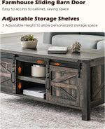 Load image into Gallery viewer, OKD 48" Farmhouse Lift Top Coffee Table with Sliding Barn Door,Rustic Center Table with Hidden Storage Compartment,Lifting Tabletop and Adjustable Shelf for Living Room,Office,Dark Rustic Oak