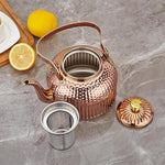 Load image into Gallery viewer, SANQIAHOME Antique 1.2L (40Oz) Stainless Steel Teapot with Infuser copper