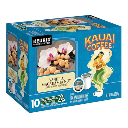 Kauai Coffee K-Cup Pods for Keurig Brewers – Arabica Coffee, 10% Hawaiian – Mild, Medium and Dark Roast, Rich, Smooth, No Bitterness – Four Flavors, 4 Packs of 10 Single Serve K-Cups