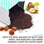 Load image into Gallery viewer, Cold Brew Organic Coarse Ground Flavored Coffee, Hazelnut Flavor, Dark Roast, Colombian Supremo, Coarse Grind for Cold Brew &amp; French Press,1 LB