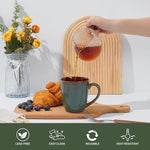 Load image into Gallery viewer, Coffee Mug 16 oz, Ceramic Coffee Mugs Set of 4, Reactive Glaze Mug for Latte/Tea/Cappuccino, Large Stackable Mug Set for Men, Women, Dad, Mom, Dishwasher &amp; Microwave Safe, Brown Green