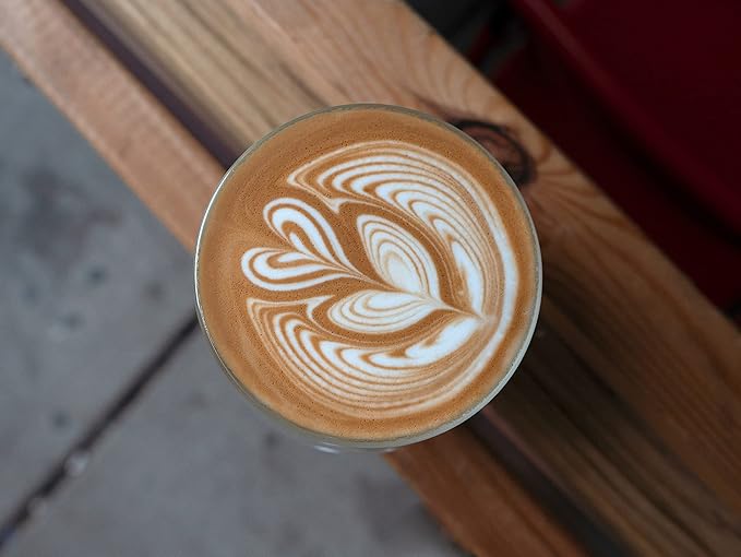 KRUVE IMAGINE Coffee Cups - Handcrafted Double-Wall Glass Cups (Set of Two, 8.5oz/250ml) - Perfect for Latte Art and Espresso - Durable Borosilicate Glass - Ideal Gift for Coffee Mugs Lovers - Latte