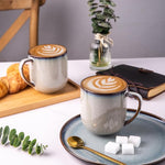 Load image into Gallery viewer, LERATIO 12OZ Ceramic Coffee Mugs Set of 6, Large Porcelain Coffee Cups With Large Handle For Latte,Cappuccino,Milk,Cocoa,|Dishwasher&amp;Microwave Safe Mug Sets,Ideal for Man,Woman,Dad, Mom