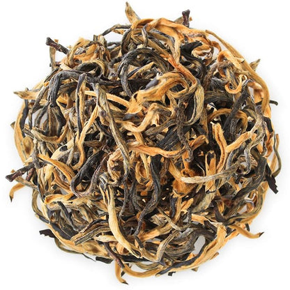 Teabloom Organic Golden Monkey Loose Leaf Tea, USDA Certified Organic Black Tea, Lingering Aroma with Smooth and Malty Flavor, 2.12 Ounce Loose Leaf Tea Canister Makes 35-50 Cups