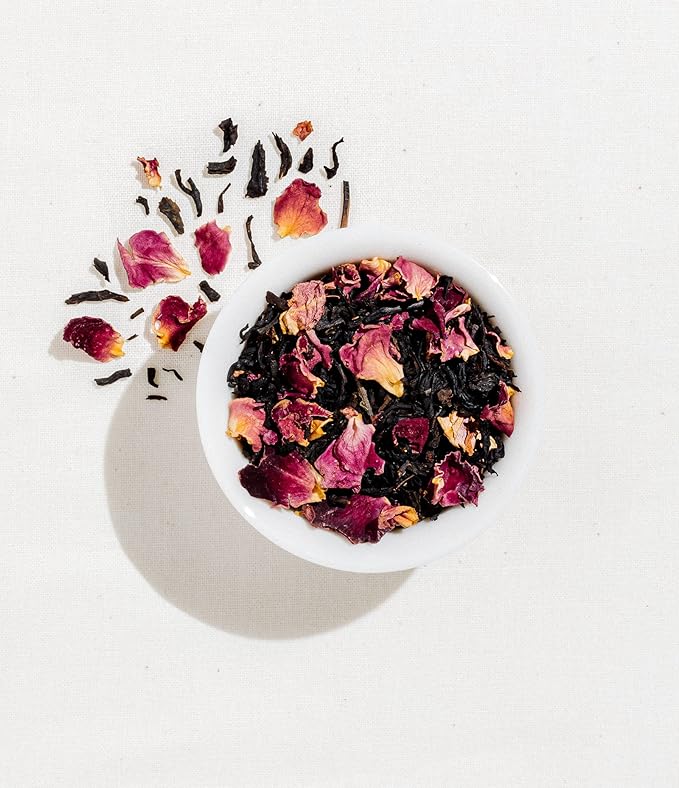Art of Tea | Rose Black 2.5oz | Naturally Caffeinated Rose Tea | Artisan Loose Leaf Tea Tin