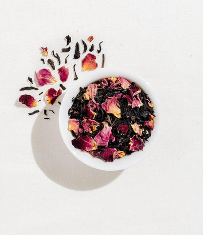 Art of Tea | Rose Black 2.5oz | Naturally Caffeinated Rose Tea | Artisan Loose Leaf Tea Tin
