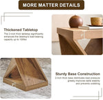 Load image into Gallery viewer, OKD Modern Coffee Table, 48" Twisted Center Table with Wood Thickened Pedestal, Rectangular Rustic Living Room Table, Farmhouse Storage Low Cocktail Tea Table,Golden Rustic Barnwood