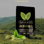 Load image into Gallery viewer, Canan Koska Ceremonial Grade Matcha Powder – Stone-Ground Green Tea from First Harvest Leaves, Perfect for Whisking, Lattes &amp; Smoothies – No Additives – Resealable Pouch - 1.76oz (50g) - Pack Of 2