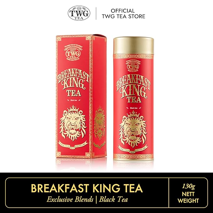 TWG Tea | Breakfast King Tea | Black Tea | Ginseng | Haute Couture Tin, 130g | Gift Set