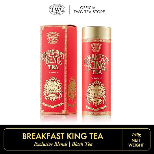TWG Tea | Breakfast King Tea | Black Tea | Ginseng | Haute Couture Tin, 130g | Gift Set
