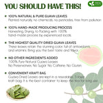 Load image into Gallery viewer, FreshDrinkUS, Premium 50+ Natural Guava Leaves, Whole Dried Leaves, 100% Pure, Natural Guava Loose Leaf Herbal Tea, Non GMO, No Additives, No Caffeine, Vegan