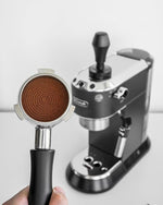 Load image into Gallery viewer, Normcore 51mm Espresso Coffee Tamper with Ripple Base - Spring Loaded Tamper - 15lb / 25lb / 30lbs Replacement Springs - Anodized Aluminum Handle and Stand