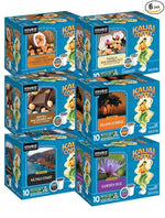 Load image into Gallery viewer, Kauai Coffee K-Cup Pods for Keurig Brewers – Arabica Coffee, 10% Hawaiian – Mild, Medium and Dark Roast, Rich, Smooth, No Bitterness – Six Flavors, 6 Packs of 10 Single Serve K-Cups