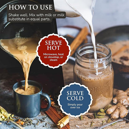 Third Street Inc. Organic Mystic Masala Spice Chai Concentrate, 32 Fl. Oz., Black Tea Latte Concentrate, Authentically Dreamy Tea Blend, Beverage Concentrate 1:1, Vegan, Gluten Free, Kosher, Non-GMO