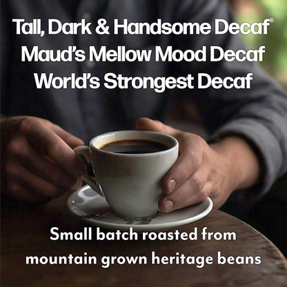 Maud's Decaf Dark Roast and Decaf Medium Roast Coffee Pods Bundle, 54 ct, Decaffeinated Coffee in Recyclable Single Serve Pods – 100% Arabica Coffee, Compatible with Keurig K Cups Maker