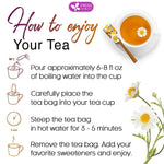 Load image into Gallery viewer, FreshDrinkUS, Premium 60 Chamomile Lavender Tea Bags, Calming Herbal Blend Strong Support for Relaxation &amp; Better Sleep | Naturally Caffeine-Free Bedtime Tea with Soothing Floral Aroma, 100% Natural, Hand-made No Sugar/ Caffeine/ Gluten, Vegan