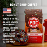 Load image into Gallery viewer, Fire Department Coffee - Gives Back to Firefighters - Sweet &amp; Smooth Donut Shop Coffee Beans - Medium Roast - Roasted in the USA - Veteran Owned - 12 oz