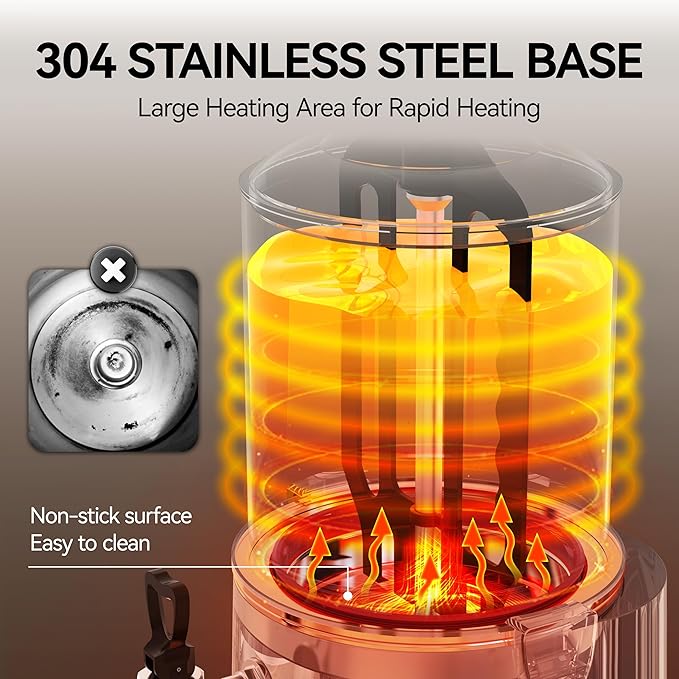 10L/2.6Gal Commercial Hot Chocolate Machine 86-194℉ Intelligent Temperature Control, Hot Beverage Dispenser Maker for Chocolate Drink, Cocoa, Milk, Coffee, Juice