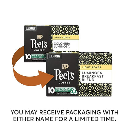 Peet's Coffee K-Cup Pack Colombia Luminosa, 10ct
