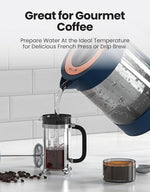 Load image into Gallery viewer, Vianté Electric Kettle With Infuser For Loose Leaf Tea. Hot Tea Maker With Temperature Control And Automatic Shut Off. Kettle With Brewing Programs. 1.5 Liters Capacity | Midnight Blue Color