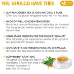 Load image into Gallery viewer, FreshDrinkUS, Premium 120 Fenugreek Tea Bags, 100% Natural &amp; Pure from Fenugreek. Fenugreek Herbal Tea. Made with Natural Material Tea Bags. No Sugar, No Caffeine, No Gluten, Vegan.