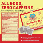 Load image into Gallery viewer, Organic Red Rooibos Tea Bags 100 Count - Naturally Sweet Herbal Tea Safe for Children &amp; Pregnant Women - Low Tannin, Premium South African Caffeine Free Tea Bags Sustainably &amp; Ethically Farmed