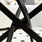 Load image into Gallery viewer, Oval Coffee Table Modern Living Room Table with Tempered Glass Top and Black Metal Legs Contemporary Stylish Center Table Tea Table for Living Room Office