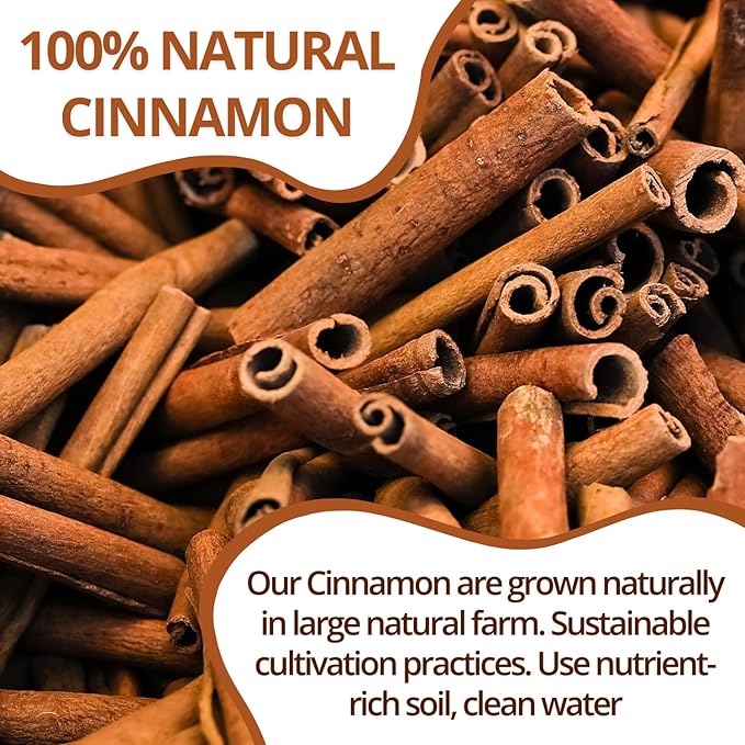 VIDA FARM 125 Cinnamon Tea Bags, 100% Natural Herbal Cinnamon Tea Bags, No Additives, No Caffeine, No Sugar