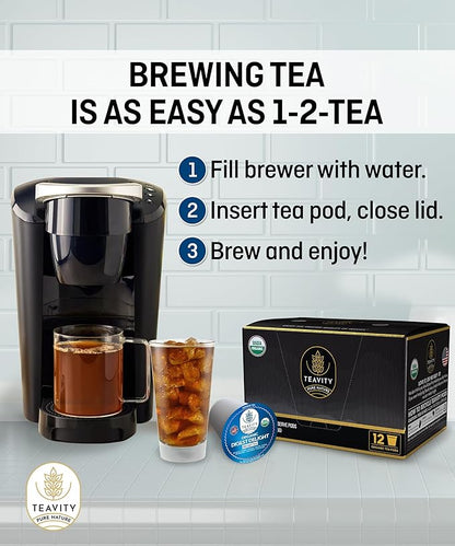 Organic Tea Pods with Ginger, Peppermint, Fennel, Licorice, & Rosehip Digest Delight by Teavity (36 Tea Pods)