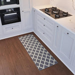 Load image into Gallery viewer, Ottomanson Hallway Runner Rug 2'2" x 6' Non Slip Trellis Area Rugs Easy to Clean Laundry Rug Runner Durable &amp; Pet Friendly Floor Carpet Runners for Hallways Entryway Living Room Kitchen, Gray