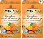 Load image into Gallery viewer, Twinings of London Honeybush, Mandarin, and Orange Herbal Tea Bags, 20 Count (Pack of 2)