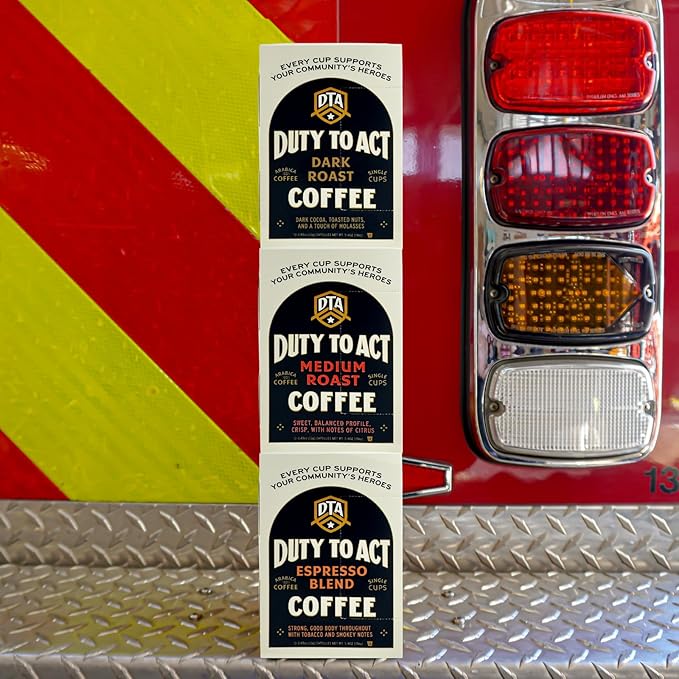 Duty to Act Dark Roast Coffee K-Cup, 12, 5.4 Ounce Pods (Pack of 6)