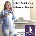 Load image into Gallery viewer, Mommee Coffee - Full Caf | Low Acid, Organic, Fair Trade, Water Processed | Ground, 22oz.