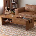 Load image into Gallery viewer, Coffee Table with LED Lights, 51" Modern Rectangular Living Room Center Table with Storage Shelves &amp; Hidden Compartment, Stylish Tea Table for Apartment, Home, Office